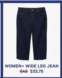 Joe Fresh WOMEN + WIDE LEG JEAN offer