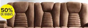 Leon's Dallas Sofa inclinable avec plateau rabattable – moka offer