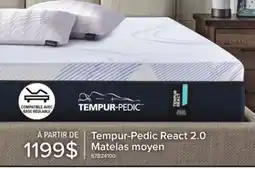 Leon's React 2.0 moyen Matelas simple 10 po Tempur-Pedic offer