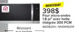 Leon's Four micro-ondes intelligent avec hotte intégrée 1,8 pi³ acier inoxydable MVEM1825F LG offer