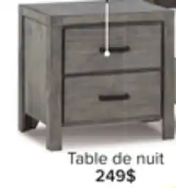 Leon's Table de nuit – gris brossé métallique Copeland offer