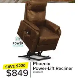Leon's Phoenix Power Lift Recliner Chair - Brown offer