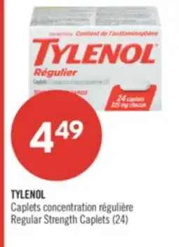 Pharmaprix TYLENOL Regular Strength Caplets offer
