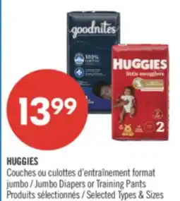 Pharmaprix HUGGIES Jumbo Diapers or Training Pants offer