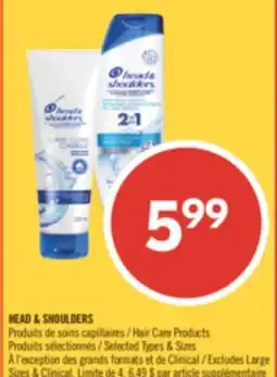 Pharmaprix HEAD & SHOULDERS Hair Care Products offer