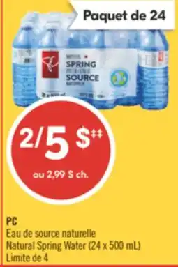 Pharmaprix PC Natural Spring Water offer
