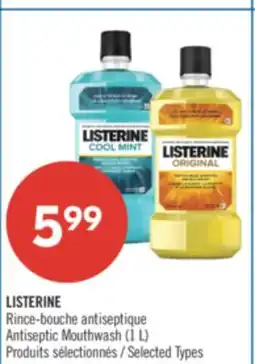 Pharmaprix LISTERINE Antiseptic Mouthwash (1 L) offer