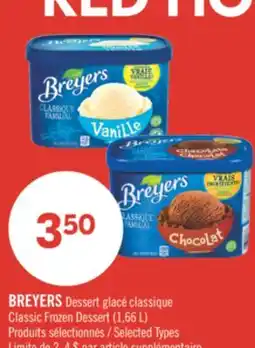 Pharmaprix BREYERS Classic Frozen Dessert offer