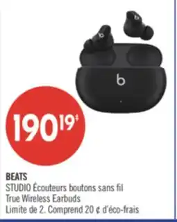 Pharmaprix BEATS STUDIO True Wireless Earbuds offer