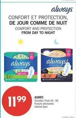 Pharmaprix ALWAYS Pads offer