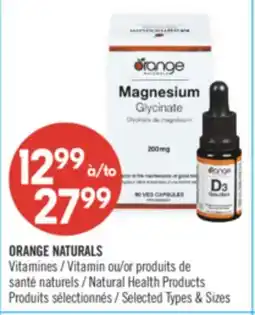 Pharmaprix ORANGE NATURALS VITAMIN OR NATURAL HEALTH PRODUCTS offer