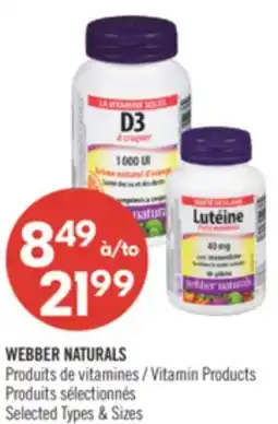 Pharmaprix WEBBER NATURALS VITAMIN PRODUCT offer