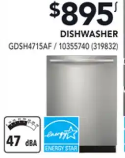 RONA FRIGIDAIRE GALLERY DISHWASHER offer