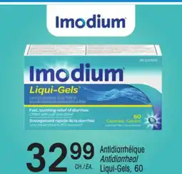 Uniprix Imodium Antidiarrhéique / Antidiarrheal Liqui-Gels offer