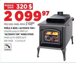 BMR POÊLE À BOIS ULTIMATE TOR offer