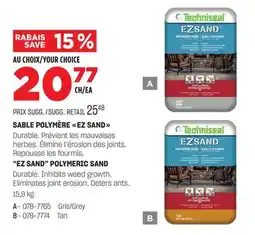 BMR SABLE POLYMÈRE EZ SAND offer