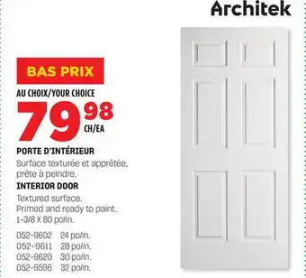 BMR PORTE D'INTÉRIEUR offer