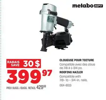 BMR CLOUEUSE POUR TOITURE offer
