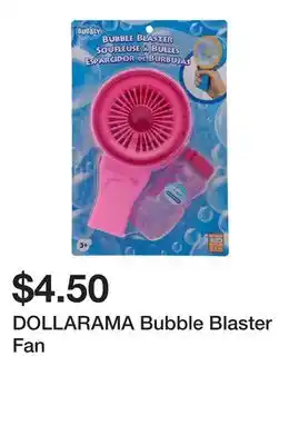 Dollarama DOLLARAMA Bubble Blaster Fan offer