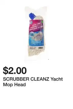 Dollarama SCRUBBER CLEANZ Yacht Mop Head offer