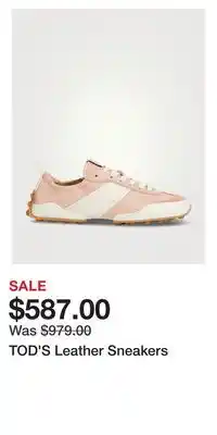 Holt Renfrew TOD'S Leather Sneakers offer
