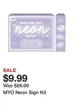 Chapters Indigo MYO Neon Sign Kit offer
