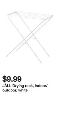 IKEA JÄLL Drying rack, indoor/outdoor, white offer