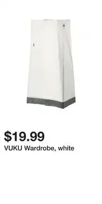 IKEA VUKU Wardrobe, white offer