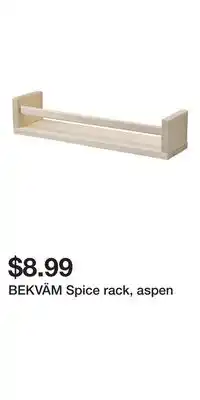 IKEA BEKVÄM Spice rack, aspen offer