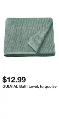GULVIAL Bath towel, turquoise