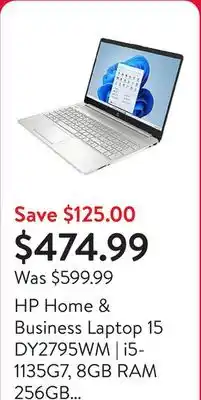 Walmart HP Home & Business Laptop 15 DY2795WM | i5-1135G7, 8GB RAM 256GB SSD | Brand New offer
