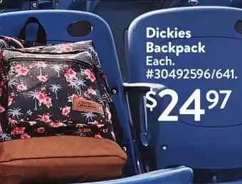 Walmart Dickies Backpack offer