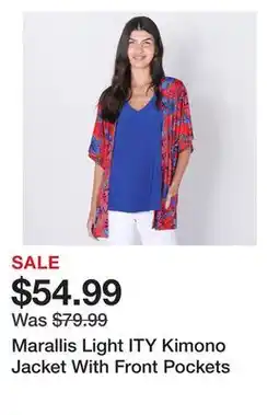 TSC Stores Marallis Light ITY Kimono Jacket With Front Pockets offer