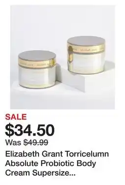 TSC Stores Elizabeth Grant Torricelumn Absolute Probiotic Body Cream Supersize Duo offer