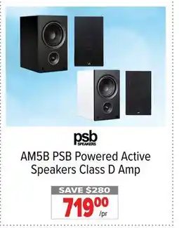 2001 Audio Video PSB Powered Active Speakers Class D Amp/pr offer