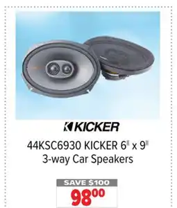 2001 Audio Video KICKER 3-way Car Speakers offer