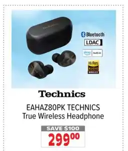 2001 Audio Video TECHNICS True Wireless Headphone offer