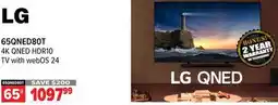 2001 Audio Video LG 65|| 4K QNED HDR10 TV with webOS 24 offer