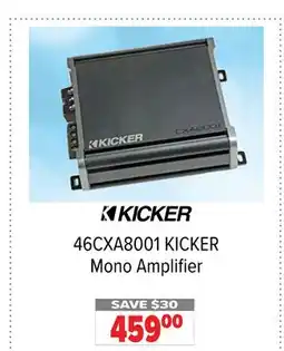 2001 Audio Video KICKER Mono Amplifier offer