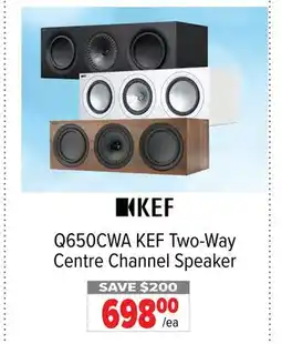 2001 Audio Video KEF Two-Way Centre Channel Speaker offer