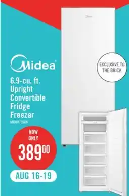 The Brick Midea 6.9 Cu. Ft. Convertible Upright Refrigerator-Freezer - MRU07B3AWW offer