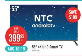 The Brick NTC 55 UHD Smart Android TV offer