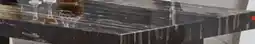 The Brick Burk Dining Table with Resin Marble-Look Top, 72W - Black offer