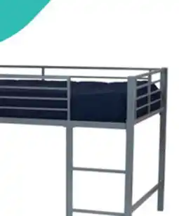 The Brick Atwater Living Harlow Junior Loft Bed - Silver with Red Slide offer