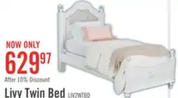 The Brick Livy Panel Bed for Kids, White, Vegan Leather - Twin Size offer
