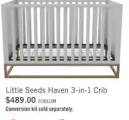 The Brick Little Seeds Haven 3-in-1 Crib - Dove Grey offer