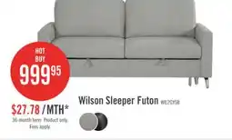 The Brick Wilson 77.5 Solis Grey Linen-Look Fabric Sleeper Sofa offer
