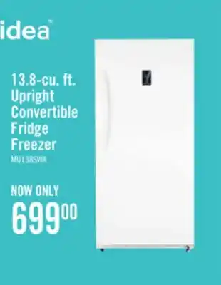 The Brick Midea 13.8 Cu. Ft. Convertible Upright Refrigerator-Freezer - MU138SWAR1RC1 offer