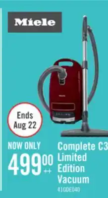 The Brick Miele Complete C3 Limited Edition Canister Vacuum - 41GDE040CDN offer
