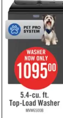 The Brick Maytag 5.4 Cu. Ft. Top-Load Washer - Volcano Black - MVW6500MBK offer